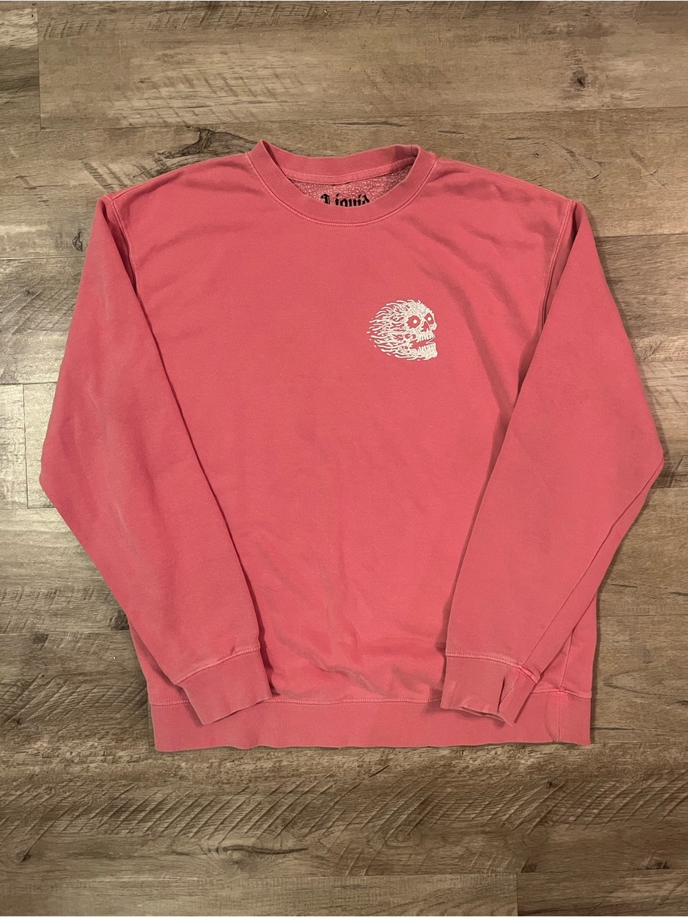 Liquid Death  Sweatshirt Size Large Instant Death Sweatshirt VTG Wash Pink